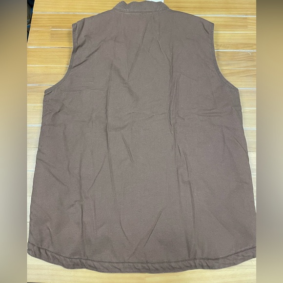 Concealed Carry Canvas Vest -Brown | Large Tall - Picture 7 of 8